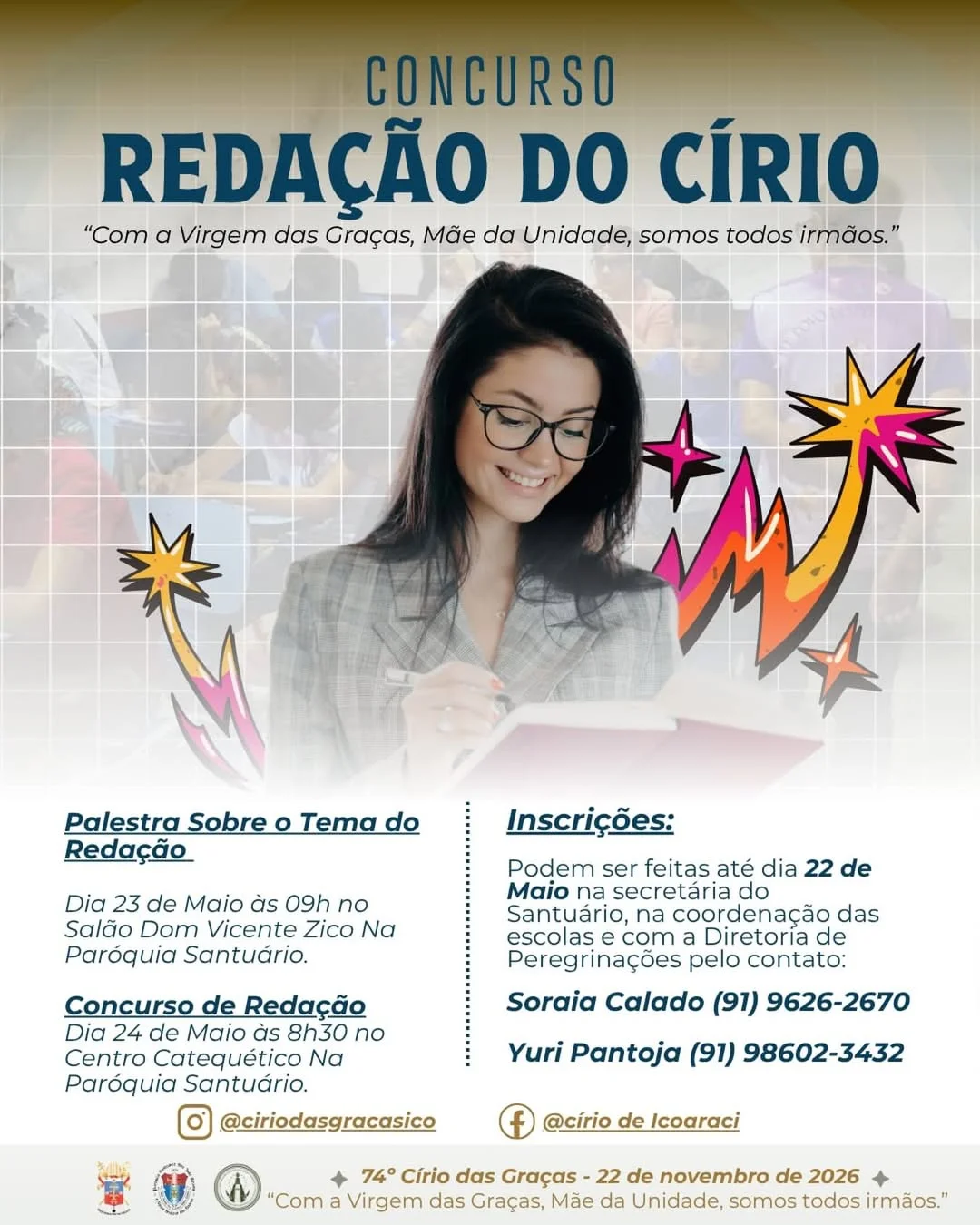 Vem aí o Concurso de Redação do Círio!